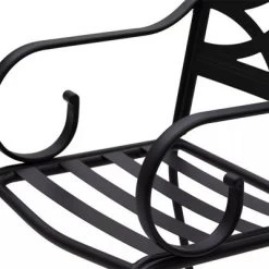 Captiva Designs 7pc Steel Outdoor Patio Dining Set With Swivel Chairs & Cushions Black -Quality Garden Outdoor Store GUEST 65cbf833 bb8c 47b7 93d6 2b7a566e680b