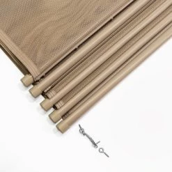 XtremepowerUS 4' X 12' Ft Pool Fence See-Thru 5-Section Pool Fence Long Removable Fence Barrier Pool Mesh Fence, Beige -Quality Garden Outdoor Store GUEST 66a9716f 0b38 4497 920c 533ef9763479