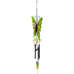 Northlight 15.75" Green Metal Butterfly Outdoor Garden Windchime -Quality Garden Outdoor Store GUEST 66c1ab2e 93b6 4170 bbe9 6e8cfb56f3e0