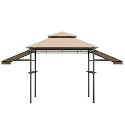 Tangkula 13.5'x 4'Patio BBQ Grill Gazebo Side Awnings Shelves 2-Tier Canopy Outdoor -Quality Garden Outdoor Store GUEST 670d9061 83d2 4868 8db4 680a54e2a066