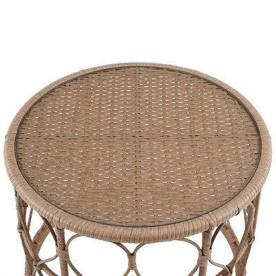 Juniper 4pc Outdoor Wicker Conversation Set - Cream/Natural -Crosley 10 Juniper 4pc Outdoor Wicker Conversation Set - Cream/Natural -Crosley - Image 10