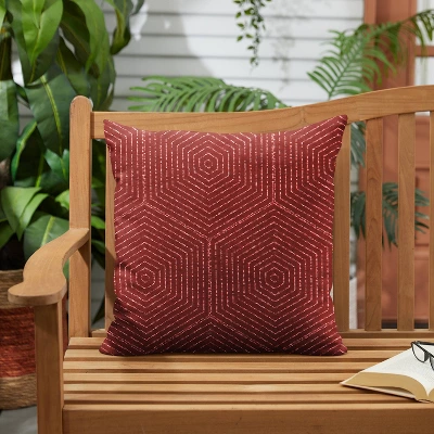 20" Sunbrella Outdoor Throw Pillow Red 1 20" Sunbrella Outdoor Throw Pillow Red