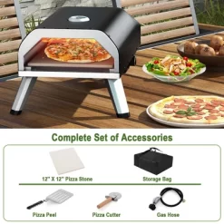 Costway Outdoor Gas Pizza Oven Portable Propane Pizza Stove With Oven Cover Pizza Stone 16 Costway Outdoor Gas Pizza Oven Portable Propane Pizza Stove With Oven Cover Pizza Stone -Quality Garden Outdoor Store GUEST 697d085b ba44 49ab bd82 3285892f151e