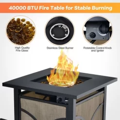 Costway 25'' Gas Fire Pit Table 40,000 BTU Propane Fire Pit Table W/ CSA Certification -Quality Garden Outdoor Store GUEST 6ac9cc4b 797a 43b5 b6ac 211ba62185d1