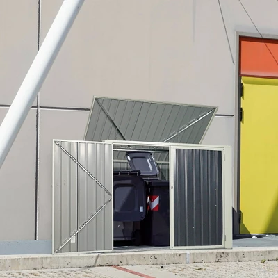 Costway 6x3FT Horizontal Storage Shed 68 Cubic Feet For Garbage Cans Tools Accessories 8 Costway 6x3FT Horizontal Storage Shed 68 Cubic Feet For Garbage Cans Tools Accessories - Image 8