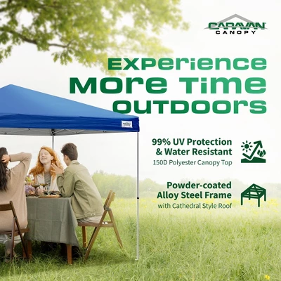 Caravan Canopy V-Series 10 X 10' 2 Straight Leg Sidewall Kit & V-Series II 10 X 10' Entry Level Angled Leg Instant Canopy For Recreational Uses 4 Caravan Canopy V-Series 10 X 10' 2 Straight Leg Sidewall Kit & V-Series II 10 X 10' Entry Level Angled Leg Instant Canopy For Recreational Uses - Image 4