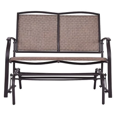 Costway Patio Glider Rocking Bench Double 2 Person Chair Loveseat Armchair Backyard 1 Costway Patio Glider Rocking Bench Double 2 Person Chair Loveseat Armchair Backyard