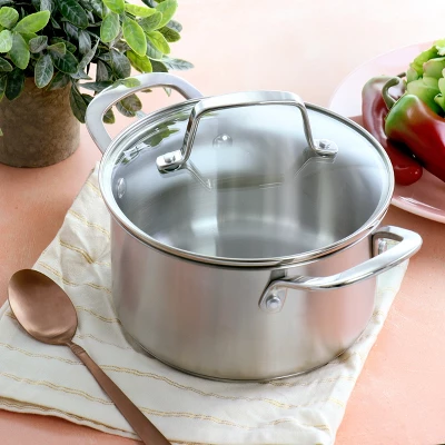Martha Stewart Everday Midvale 2.6 Quart Stainless Steel Saucepan With Lid 5 Martha Stewart Everday Midvale 2.6 Quart Stainless Steel Saucepan With Lid - Image 5