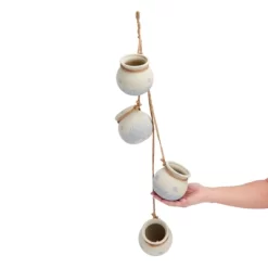 Farmlyn Creek 4 Piece Small Ceramic Window Hanging Planters For Fence, 4 Inch Pots For Succulents, Indoor, Outdoor Flowers -Quality Garden Outdoor Store GUEST 6e03ca88 3a81 44c8 b981 2e1544258d95