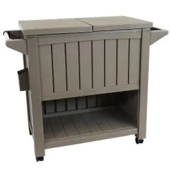 Sunnydaze Decor Sunnydaze Rolling Patio Serving Cart With Prep Table, Cooler And Storage -Quality Garden Outdoor Store GUEST 6e4babd1 5ab6 49cd afea db76b6ee09e6