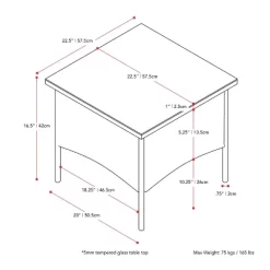 Parksville Rattan Side Table - Black - CorLiving 9 Parksville Rattan Side Table - Black - CorLiving -Quality Garden Outdoor Store GUEST 6f716b7d 6b34 41cc a502 f50c6272f15d