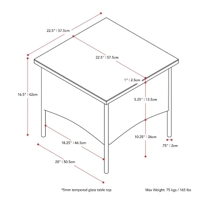 Parksville Rattan Side Table - Black - CorLiving 5 Parksville Rattan Side Table - Black - CorLiving - Image 5
