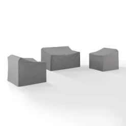 Crosley 3pc Furniture Cover Set, Loveseat And Two Chairs, Gray 5 Crosley 3pc Furniture Cover Set, Loveseat And Two Chairs, Gray -Quality Garden Outdoor Store GUEST 6fc05115 8e98 4fb0 a5ad cdda5e752478
