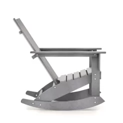 Costway Patio Adirondack Rocking Chair All Weather HDPE Porch Rocker 330lbs Grey Outdoor -Quality Garden Outdoor Store GUEST 6fe2aa37 180a 4401 acd2 03ce23bc2e4b