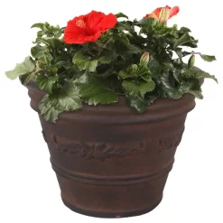 Sunnydaze Decor Sunnydaze Indoor/Outdoor Patio, Garden, Or Porch Weather-Resistant Double-Walled Laurel Flower Pot Planter - 13" - Rust Finish -Quality Garden Outdoor Store GUEST 717640af 1222 413f ba49 6f279dfde2a3