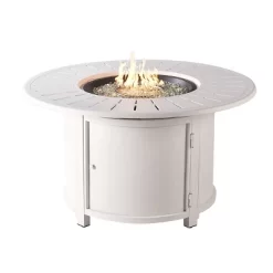 44" Round 55000 BTUs Aluminum Propane Fire Pit Table With Two Covers - Oakland Living -Quality Garden Outdoor Store GUEST 728c5afb 3a19 45d9 8c17 ee51e449290b