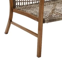 Ridley 2pk Outdoor Wicker & Metal Arm Chairs - Gray - Crosley -Quality Garden Outdoor Store GUEST 72b381e0 bbcb 423b b4ef 18dfe4dd24f1