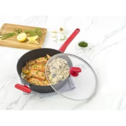 GoodCook ProEase Nonstick 11" Jumbo Cooker Deep Saute Pan Red -Quality Garden Outdoor Store GUEST 7416fd25 1b70 4a07 8fd6 0e2936947173