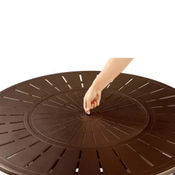 44" Round 55000 BTUs Aluminum Propane Fire Pit Table With Two Covers - Oakland Living -Quality Garden Outdoor Store GUEST 747899cf bac2 4de5 9baf 696b8d77a201