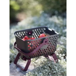 Gardener's Supply Company Multipurpose Mini Garden Basket | Mini Mod Hod For Collecting, Carrying, And Cleaning | Folding Legs And Handle | 9.5"L X 7" -Quality Garden Outdoor Store GUEST 74a04ff9 e84a 4578 bbf3 bd7b4733c543