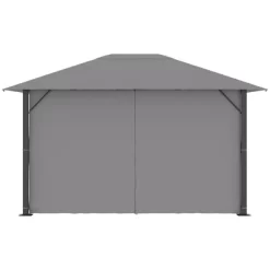 Outsunny 13' X 10' Patio Gazebo Outdoor Canopy Shelter With Sidewalls, Vented Roof, Aluminum Frame For Garden, Lawn, Backyard And Deck -Quality Garden Outdoor Store GUEST 74a39c44 80eb 4c62 b84f eedd3f91bf72