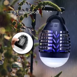 Dartwood Outdoor Bug Zapper - Waterproof, USB Rechargeable And Battery Powered Mosquito Killer, Insect Trap And Fly Swatter -Quality Garden Outdoor Store GUEST 750b0040 e554 4bfb 892e 28ac4e40a759