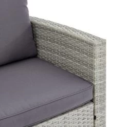 Barton 6 PCS Patio Dining Set Rattan Wicker Set With Wood Grain Top Table, Grey -Quality Garden Outdoor Store GUEST 75c9fca0 212f 4811 bd76 a4cad3d1b833