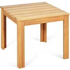 Costway Wooden Square Side End Table Patio Coffee Bistro Table Indoor Outdoor Natural 12 Costway Wooden Square Side End Table Patio Coffee Bistro Table Indoor Outdoor Natural -Quality Garden Outdoor Store GUEST 762f27b3 3d7d 4411 b761 1384fd2ab13b
