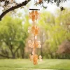 Woodstock Wind Chimes For Outside, Outdoor Decor, Garden And Patio Decor, Capiz Waterfall Wind Chime, 40'' Summer Marigold Wind Chimes (CWSM)