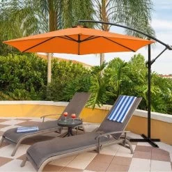 10' X 10' Outdoor Hanging Offset Cantilever Patio Umbrella With Easy Tilt - Devoko -Quality Garden Outdoor Store GUEST 77a352f1 0b82 4dec 9db4 e0cf51ebc2df