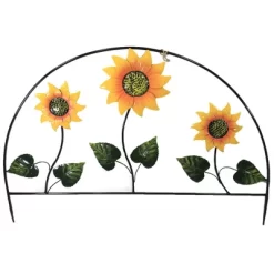 Direct International Home & Garden Sunflower Trellis Poke - 1 Metal Poke 29.00 Inches - Yard Decor Stake Summer - 31835624 - Metal - Orange