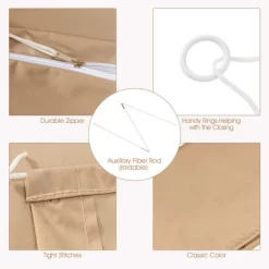 Costway Parasol Offset Cantilever Umbrella Cover 11ft Zipper Fiberglass Rod Outdoor -Quality Garden Outdoor Store GUEST 78cc3099 3e30 4b34 b7fa ebae00b2986b