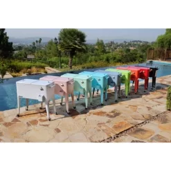 80qt Portable Rolling Patio Cooler - Permasteel -Quality Garden Outdoor Store GUEST 790d7706 c664 4773 b909 d319d27ce040