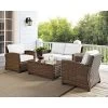 Bradenton 4pc Outdoor Wicker Conversation Set - Crosley