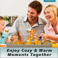 Aoodor Concrete Tabletop Fire Pit Portable Mini Small Tabletop Fireplace Rectangular Brown For Indoor & Outdoor - Bio Ethanol Fuel -Quality Garden Outdoor Store GUEST 7979f7cf 86db 4e7a 9612 2b3f17865359