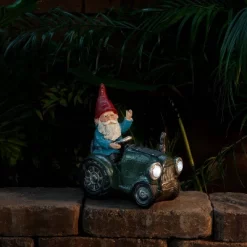 10" Polyresin Solar Tractor Riding Gnome With LED Lights Green - Alpine Corporation 11 10" Polyresin Solar Tractor Riding Gnome With LED Lights Green - Alpine Corporation -Quality Garden Outdoor Store GUEST 79a779eb d7c7 4296 9c9d e1599542ce6c