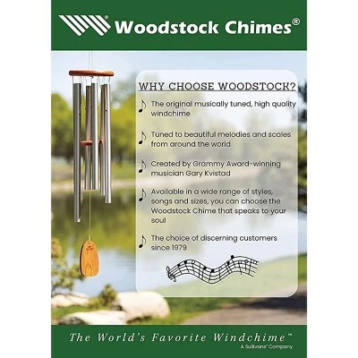 Woodstock Wind Chimes Encore Collection, Chimes Of Earth, 37'', Wind Chimes For Outdoor, Patio, Home Or Garden Decor 4 Woodstock Wind Chimes Encore Collection, Chimes Of Earth, 37'', Wind Chimes For Outdoor, Patio, Home Or Garden Decor - Image 4