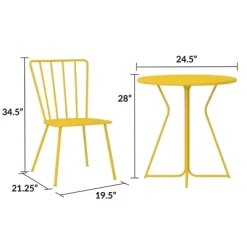 Heidi 3pc Indoor/Outdoor Patio Bistro Set - Novogratz -Quality Garden Outdoor Store GUEST 7a938a23 6129 4848 bccd a3b0053c9ab2