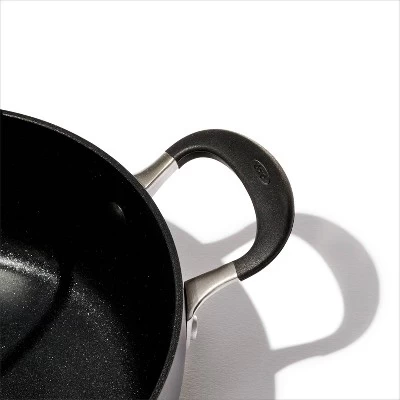 OXO 3qt Non-Stick Chef's Pan With Lid And Helper Handle Black 4 OXO 3qt Non-Stick Chef's Pan With Lid And Helper Handle Black - Image 4