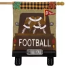 Briarwood Lane Football Truck Burlap Fall House Flag Pickup Sport