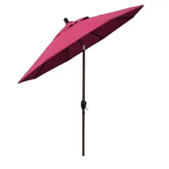 9' Pacific Trail Patio Umbrella Push Button Tilt Crank Lift Sunbrella - California Umbrella