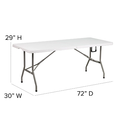 Flash Furniture 8'x8' Pop Up Event Canopy Tent With Carry Bag And 6-Foot Bi-Fold Folding Table With Carrying Handle - Tailgate Tent Set 4 Flash Furniture 8'x8' Pop Up Event Canopy Tent With Carry Bag And 6-Foot Bi-Fold Folding Table With Carrying Handle - Tailgate Tent Set - Image 4