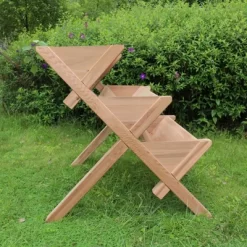 39" Wide Rectangular Planter 3 Tier Brown - Merry Products -Quality Garden Outdoor Store GUEST 809fc29e b99d 435a a3fe 9d13a031b452