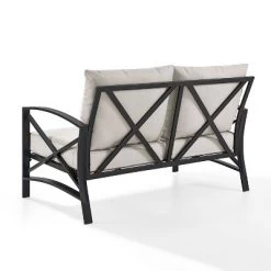 Kaplan Outdoor Metal Loveseat - Oatmeal/Bronze - Crosley 11 Kaplan Outdoor Metal Loveseat - Oatmeal/Bronze - Crosley -Quality Garden Outdoor Store GUEST 814c051e df69 4e19 9c10 f79ea03266ee
