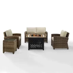 Crosley 5pc Bradenton Steel Outdoor Patio Fire Pit Furniture Set -Quality Garden Outdoor Store GUEST 814dd3c3 7a11 4ef8 abbc 09d4f7b9f068