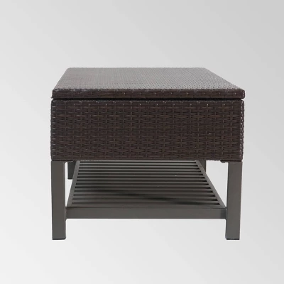 Regent Wicker Storage Bench - Christopher Knight Home 4 Regent Wicker Storage Bench - Christopher Knight Home - Image 4