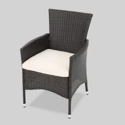 Jacks 6pc Acacia Wood & Wicker Patio Dining Set - Brown - Christopher Knight Home -Quality Garden Outdoor Store GUEST 826dbc0d d6ca 482f 8301 625f65417c9d