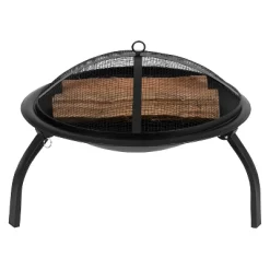 Flash Furniture 22.5" Foldable Wood Burning Firepit With Mesh Spark Screen And Poker -Quality Garden Outdoor Store GUEST 84880a1e 8599 4816 b77f 0525750fad80
