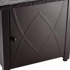 Endless Summer 30 Inch Square 30,000 BTU LP Gas Outdoor Fire Pit Table With Handcrafted Mantel, Fire Rocks, And Protective Cover, Black -Quality Garden Outdoor Store GUEST 84aba3ab 87dd 4855 96a7 a91f44c03fcc