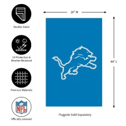 Evergreen NFL Detroit Lions Applique House Flag 28 X 44 Inches Outdoor Decor For Homes And Gardens -Quality Garden Outdoor Store GUEST 854e8b92 b7c4 4c75 a0cd 2688a1f61012